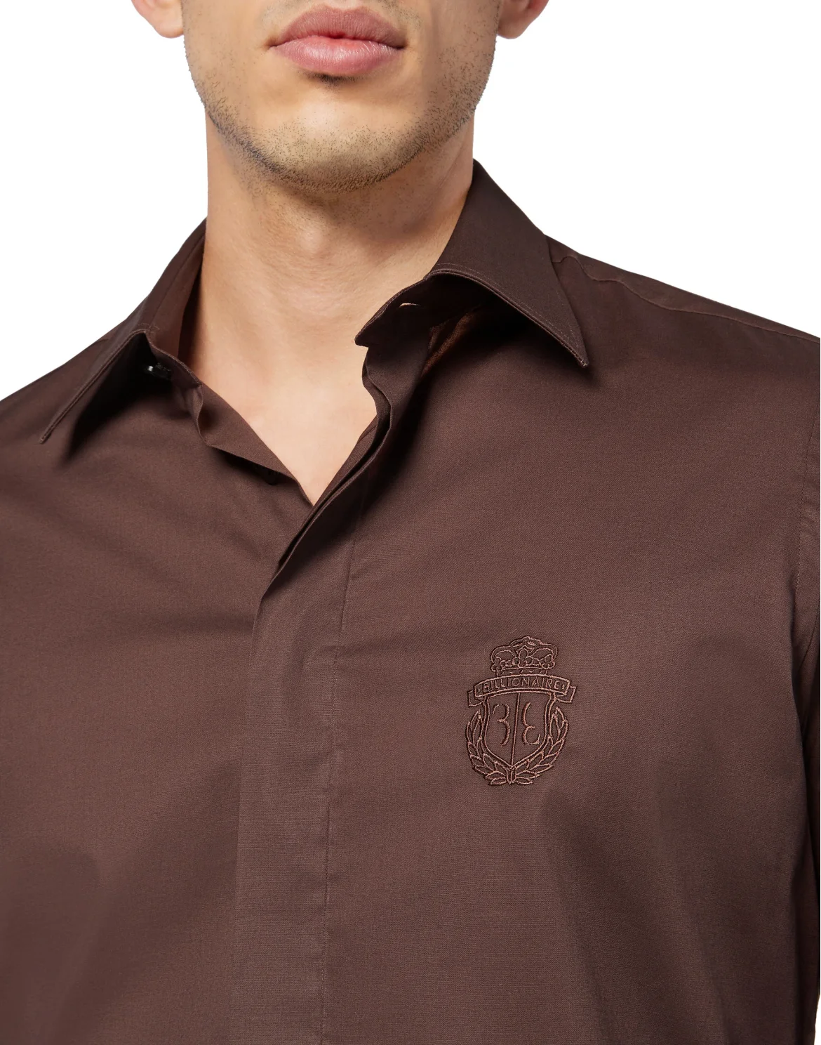 Shirt  Slim Fit, цвет: Коричневый