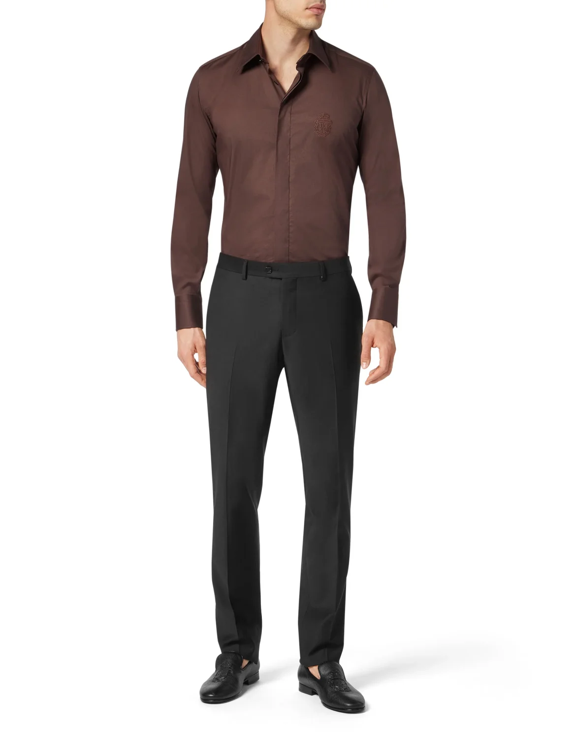 Shirt  Slim Fit, цвет: Коричневый