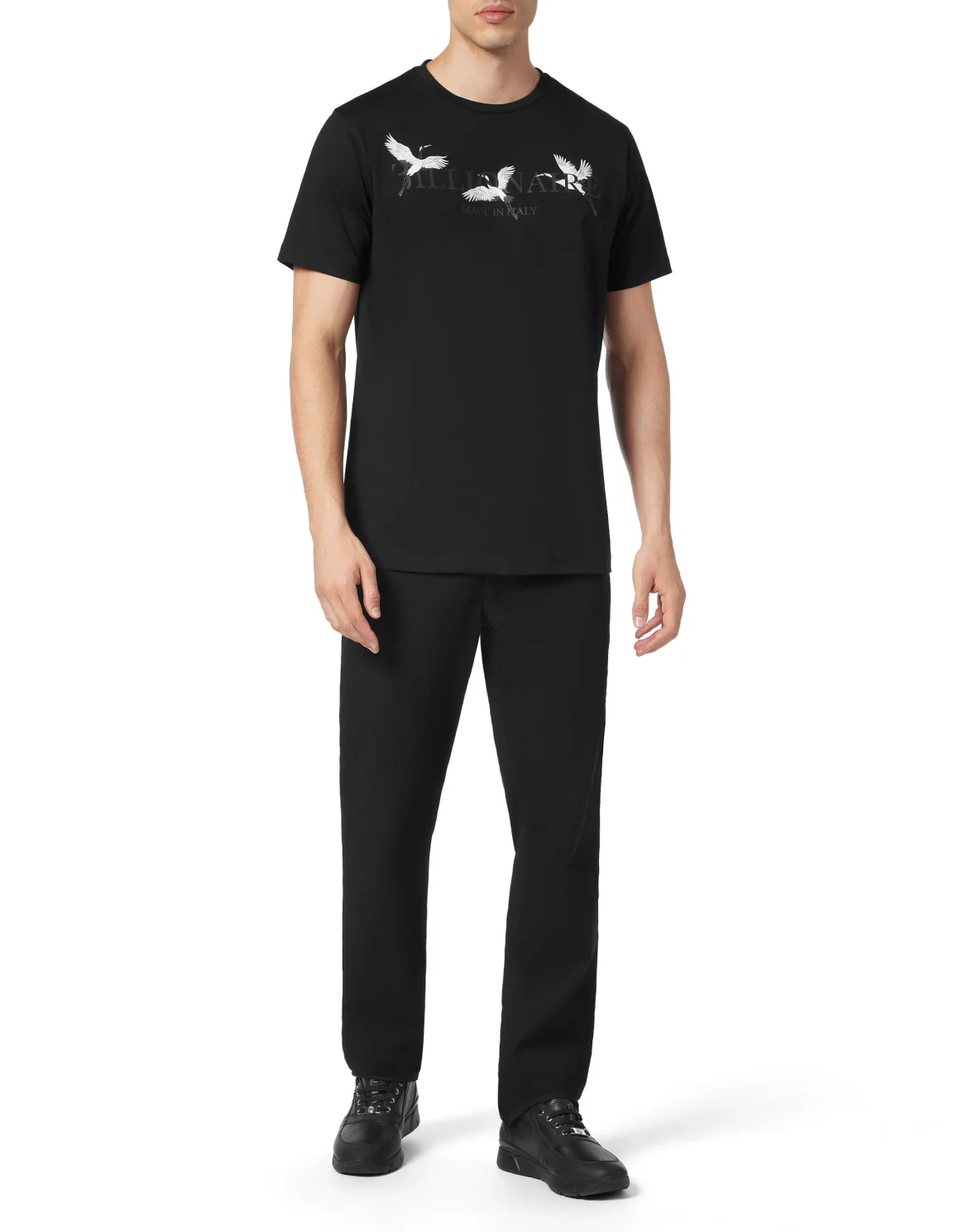T-shirt Round neck SS, цвет: Черный