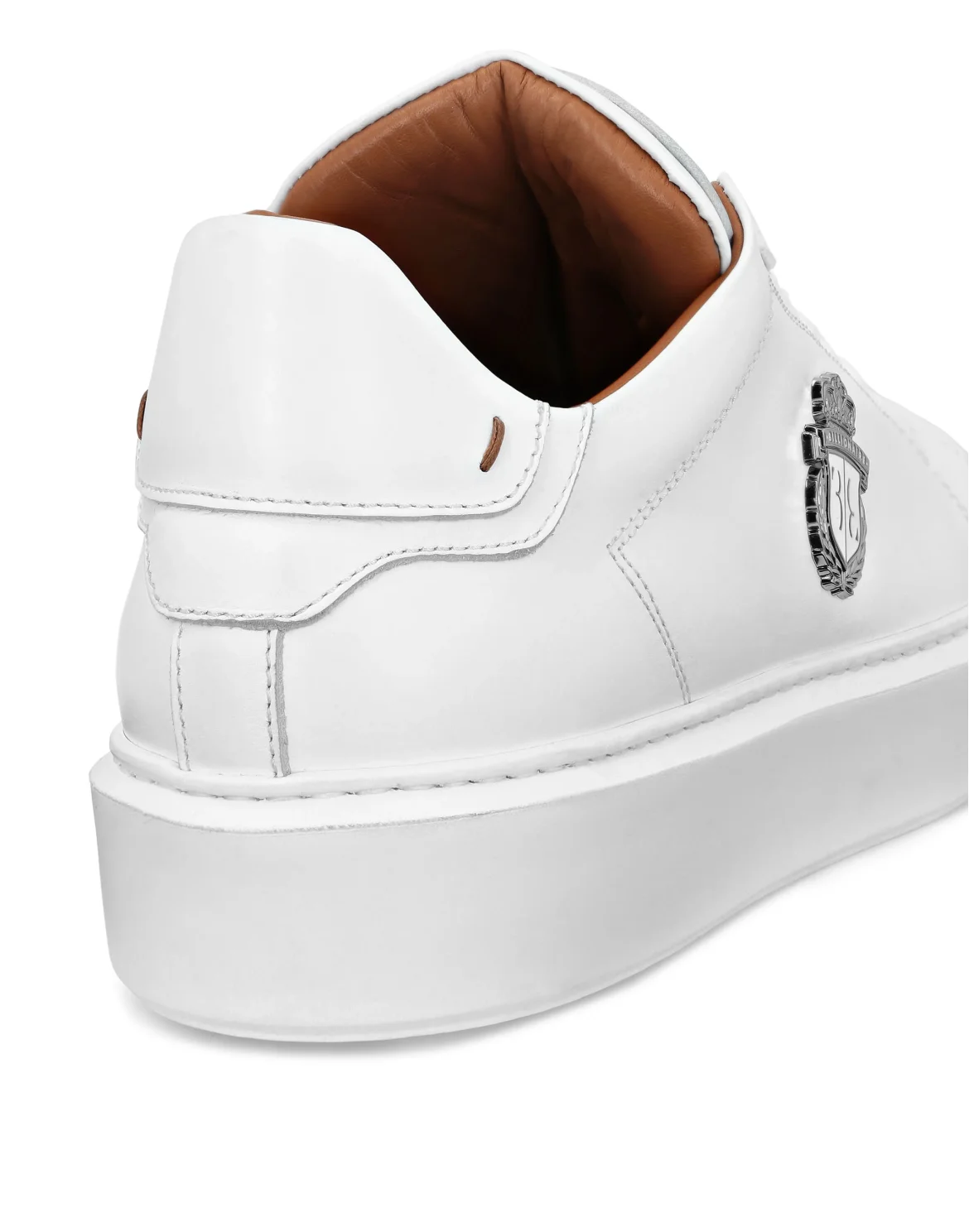 Leather Lo-Top Sneakers, цвет: Белый