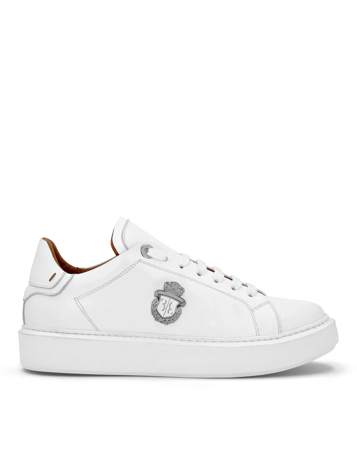 Leather Lo-Top Sneakers, цвет: Белый