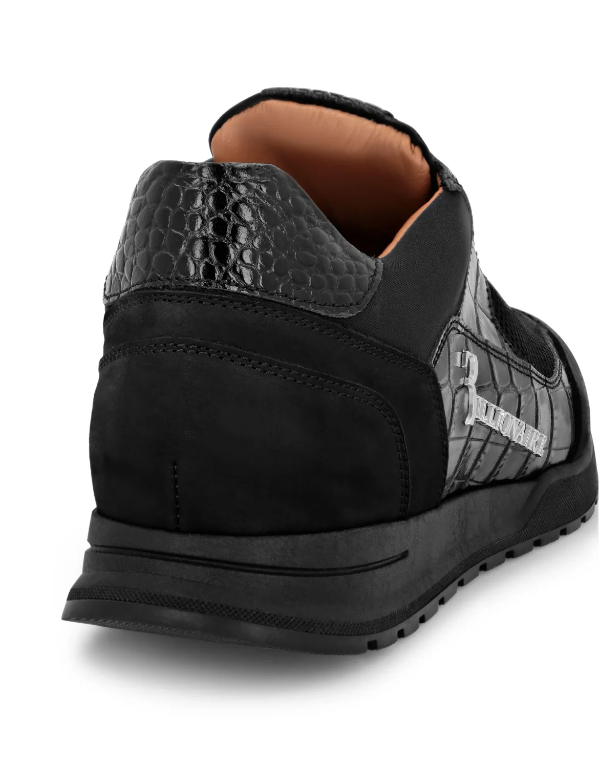 Mix Leather Runner, цвет: Черный