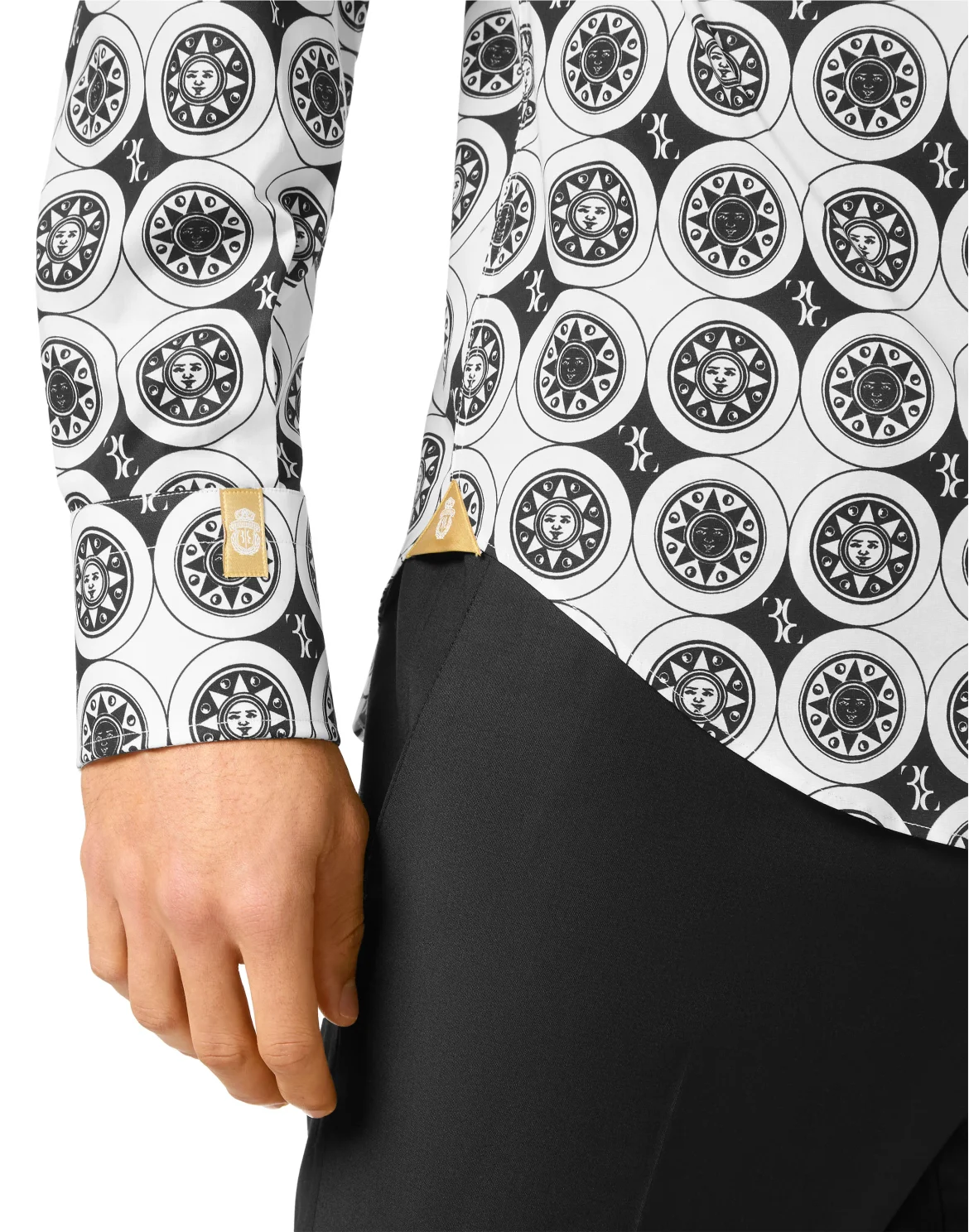 Shirt Gold Cut LS, цвет: Черный