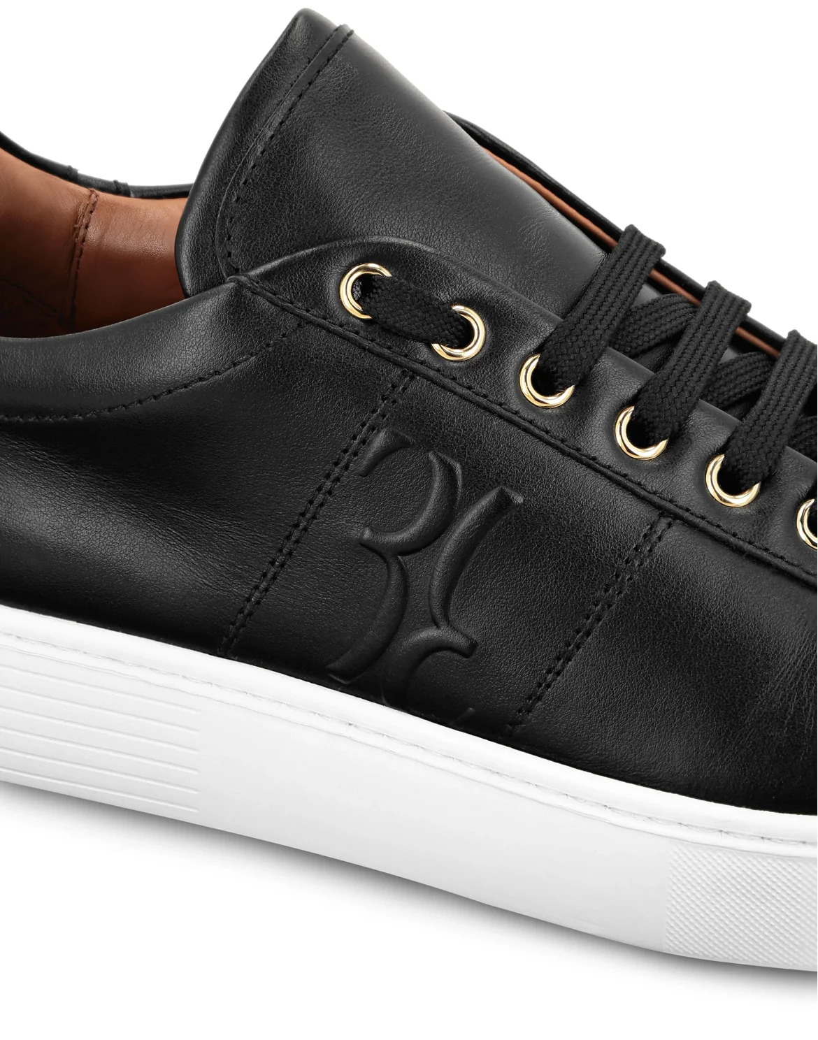 Nappa Lo-Top Sneakers, цвет: Черный