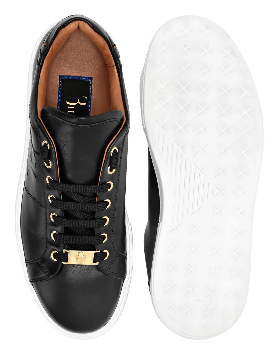 Nappa Lo-Top Sneakers, цвет: Черный