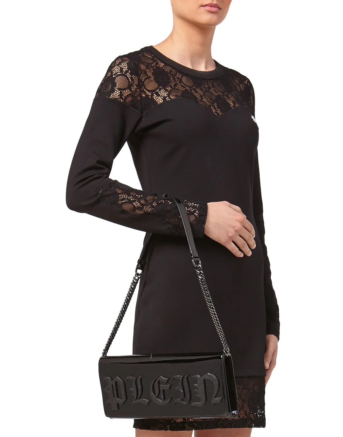 Clutch "Queen Plein", цвет: Черный