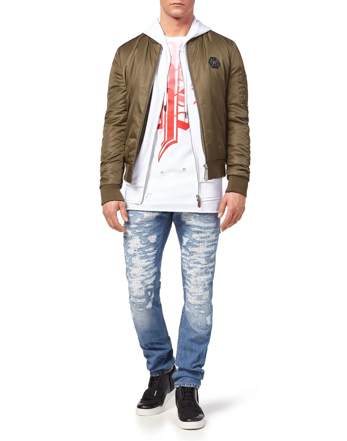Hoodie Sweatjacket "Additional", цвет: Белый