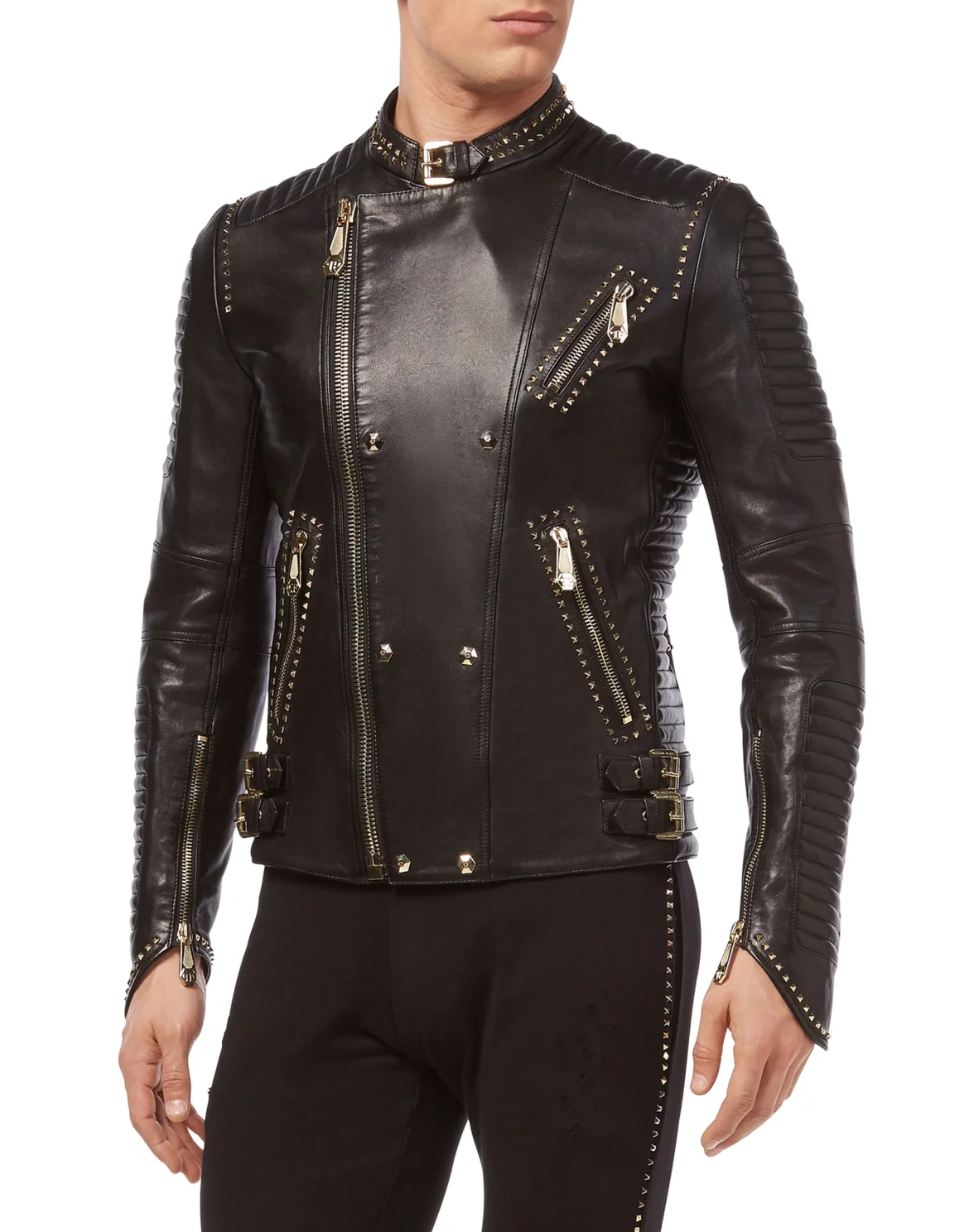 Leather Biker "Drive fast", цвет: Черный