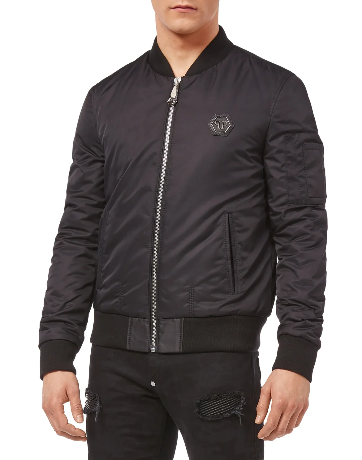 Nylon Jacket "Skull", цвет: Черный