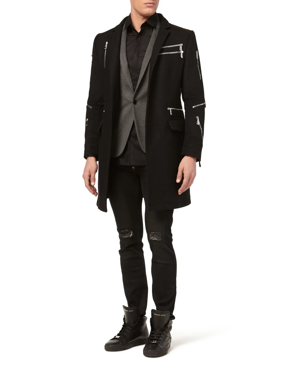 Shirt Platinum Cut LS "Gothic P", цвет: Черный