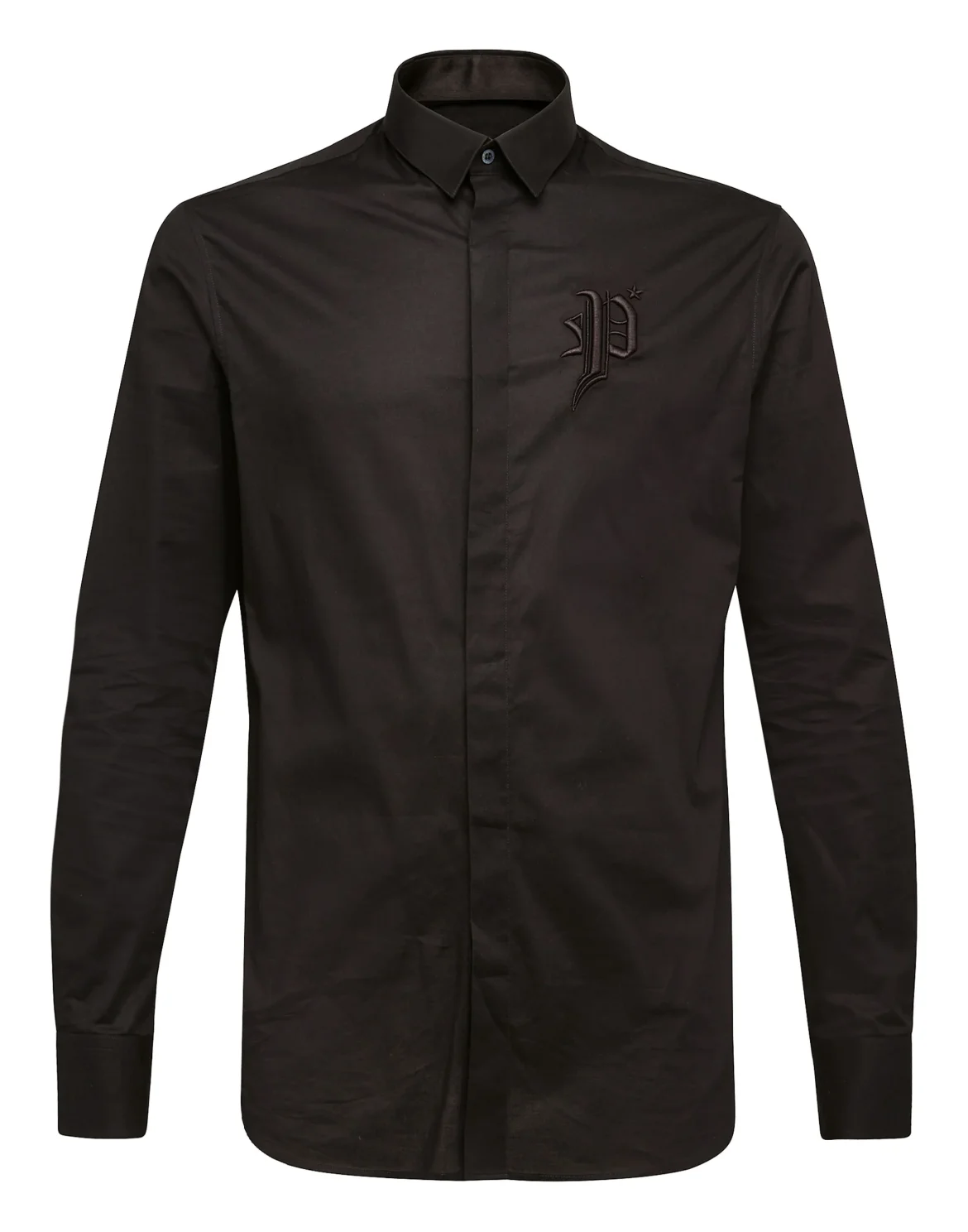 Shirt Platinum Cut LS "Gothic P", цвет: Черный