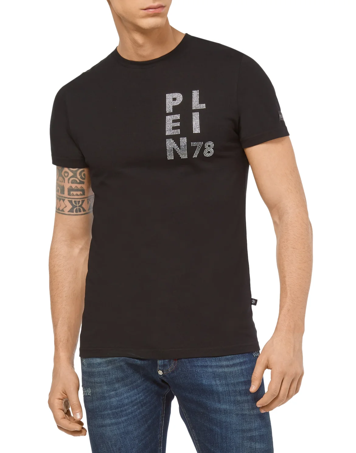T-shirt Round Neck SS "All on", цвет: Черный