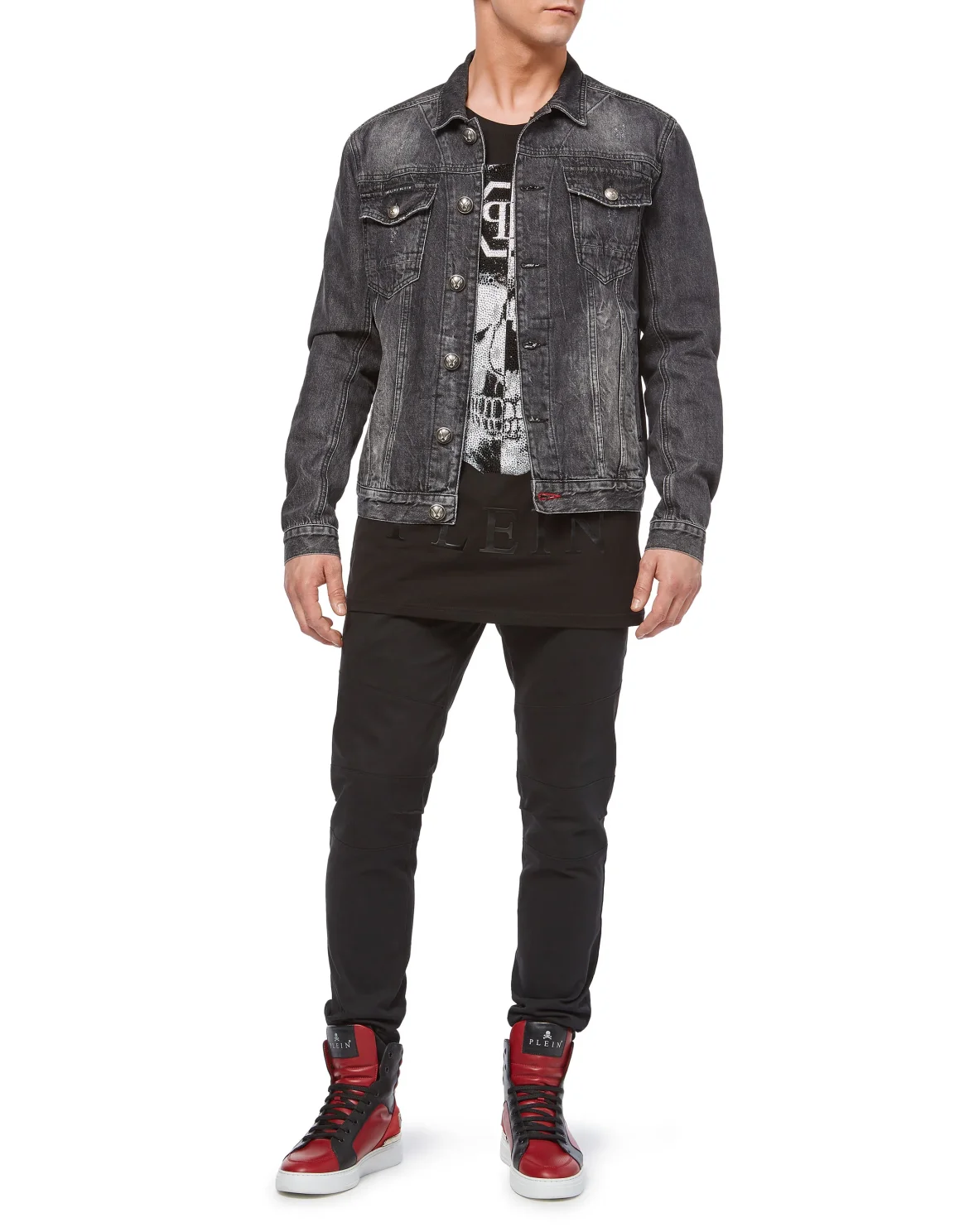 T-shirt Black Cut Round Neck "Talk", цвет: Черный