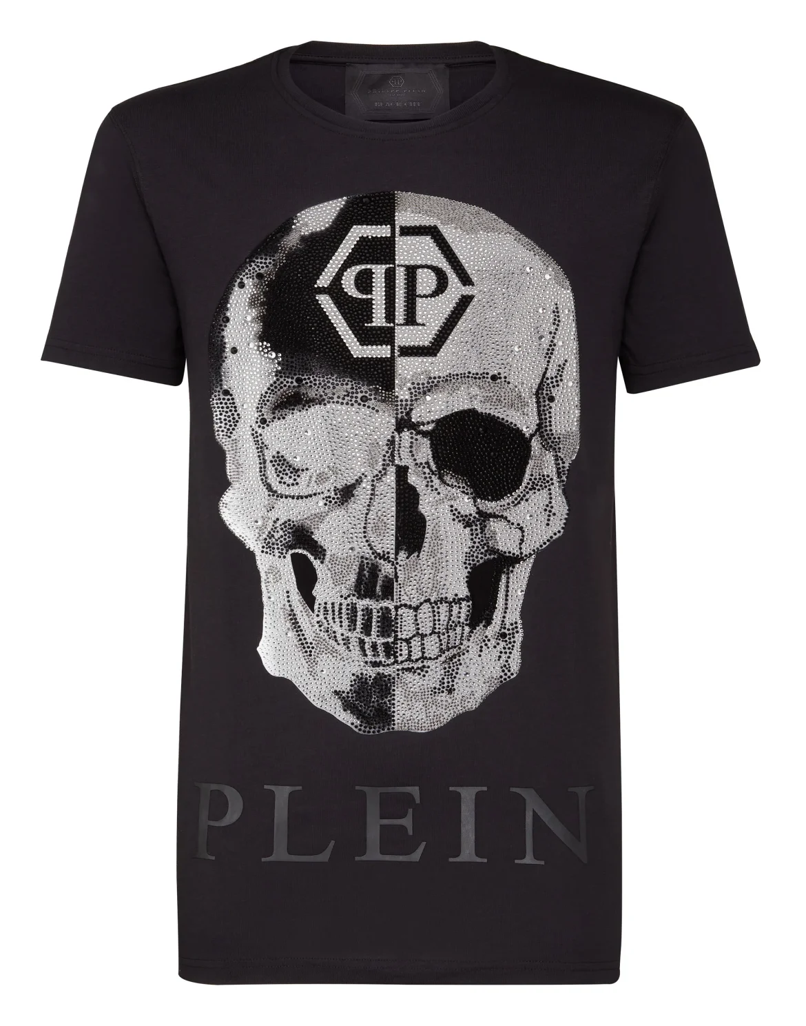 T-shirt Black Cut Round Neck "Talk", цвет: Черный