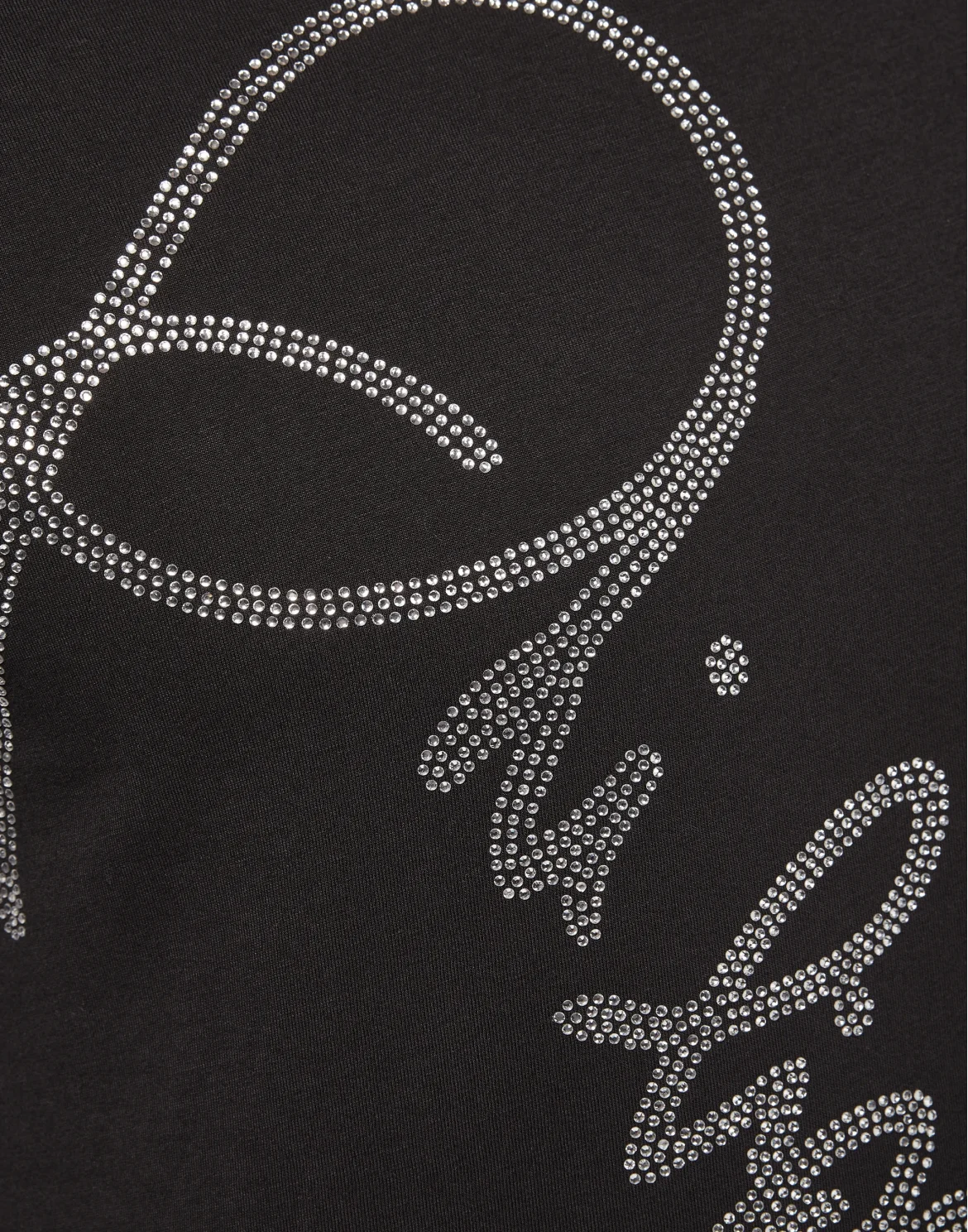 T-shirt Black Cut Round Neck "Live", цвет: Черный