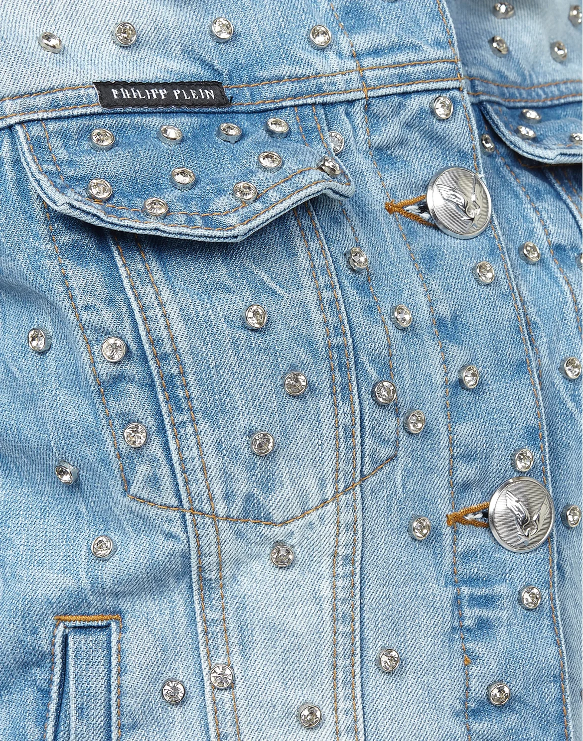 Denim Jacket "Crystals Mind", цвет: Синий