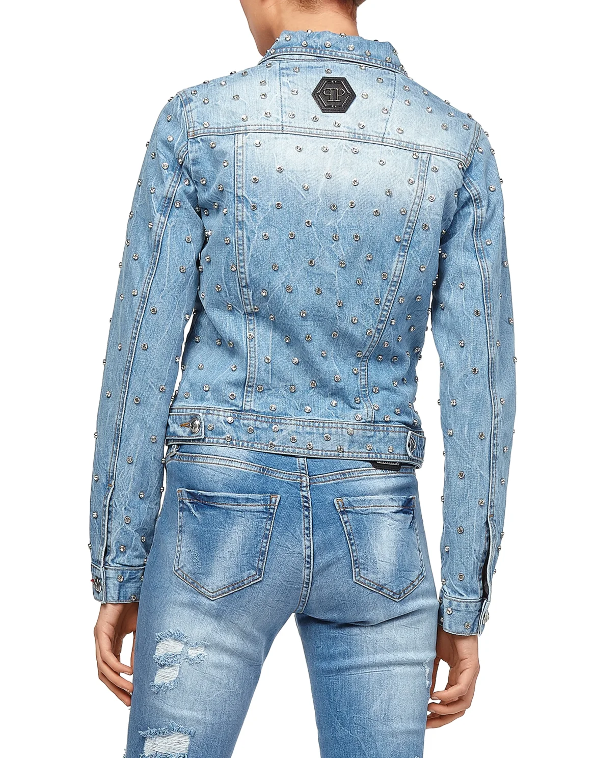 Denim Jacket "Crystals Mind", цвет: Синий