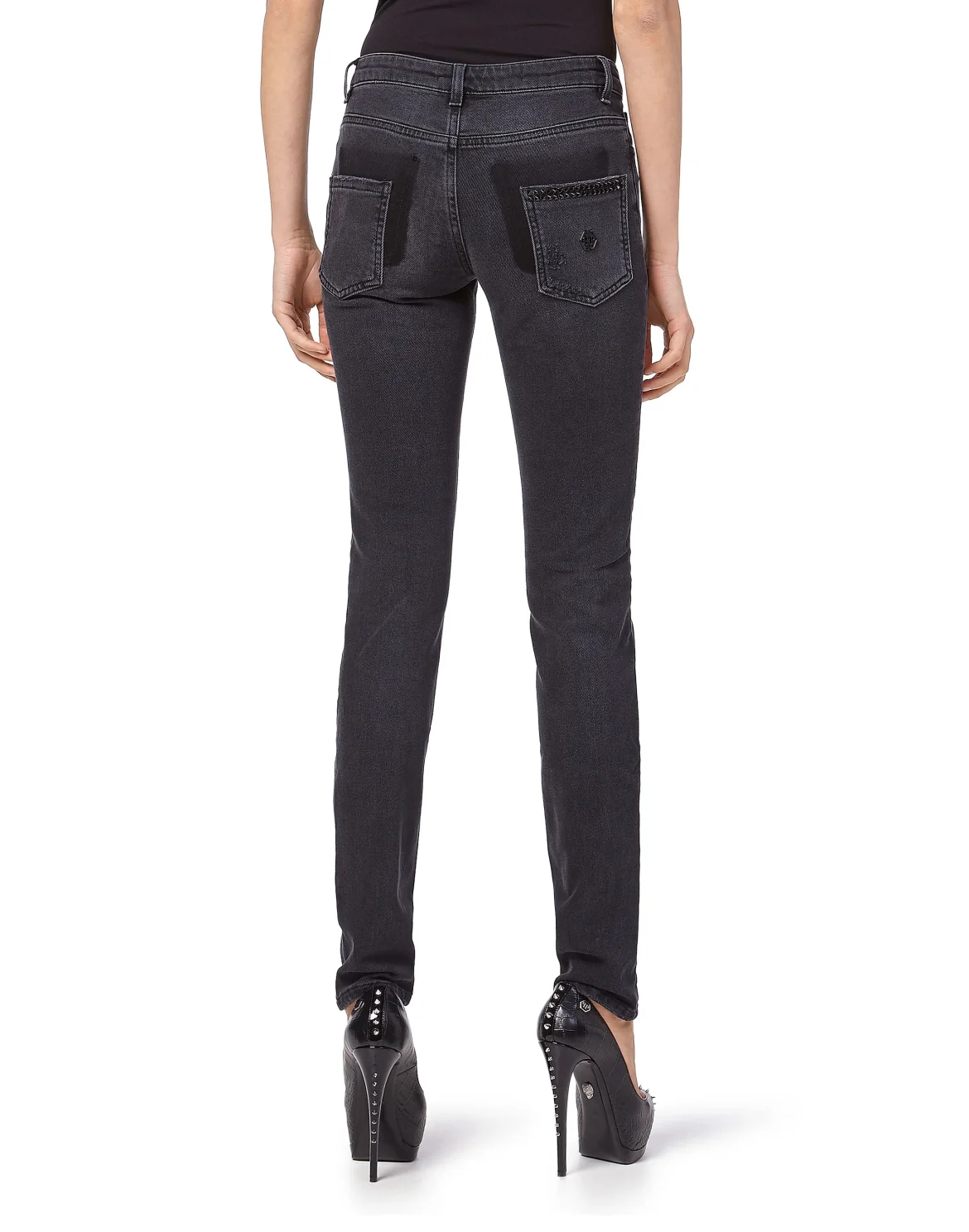 Slim Fit "Zipper", цвет: Черный