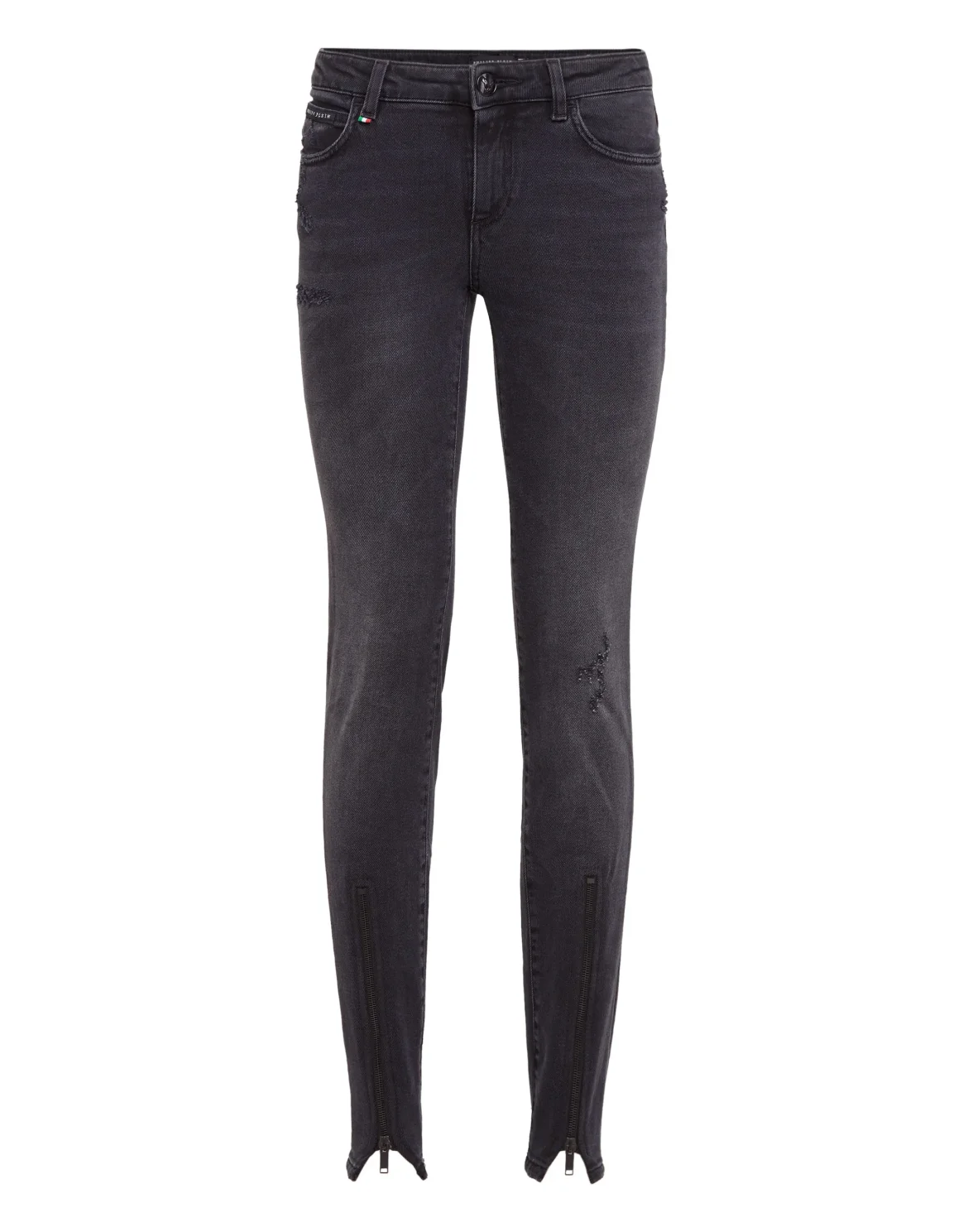 Slim Fit "Zipper", цвет: Черный
