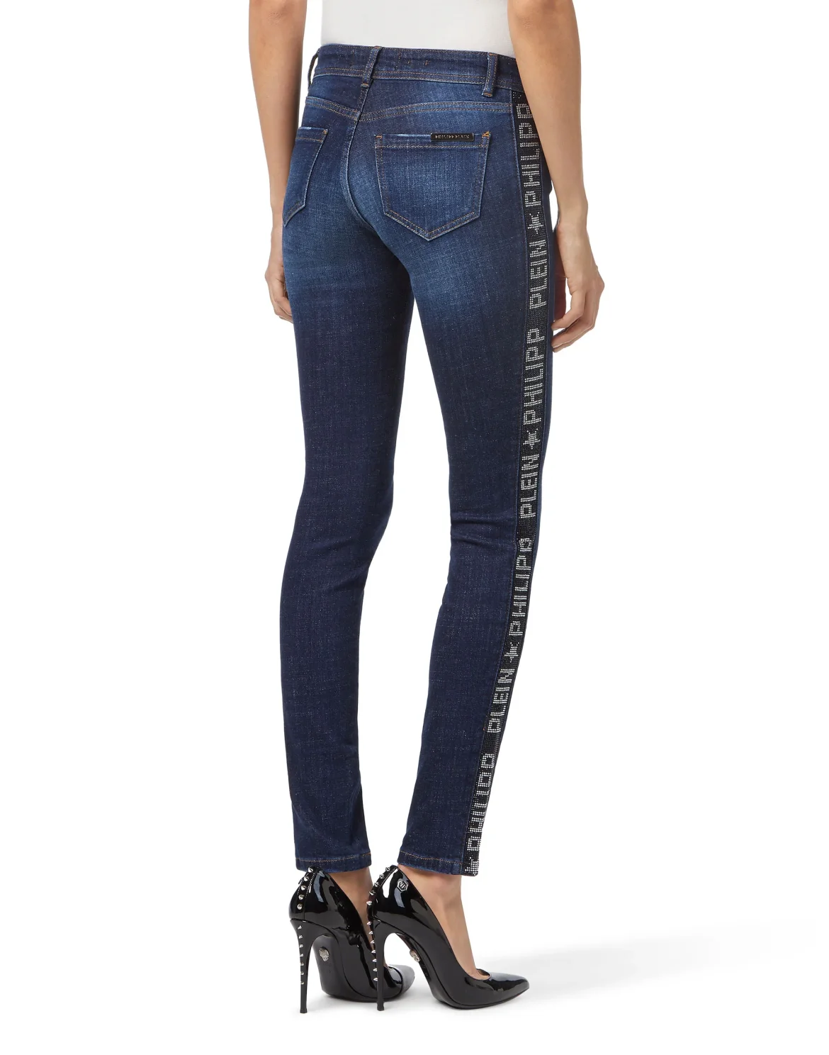 Jeggins "Philipp Plein Star", цвет: Синий