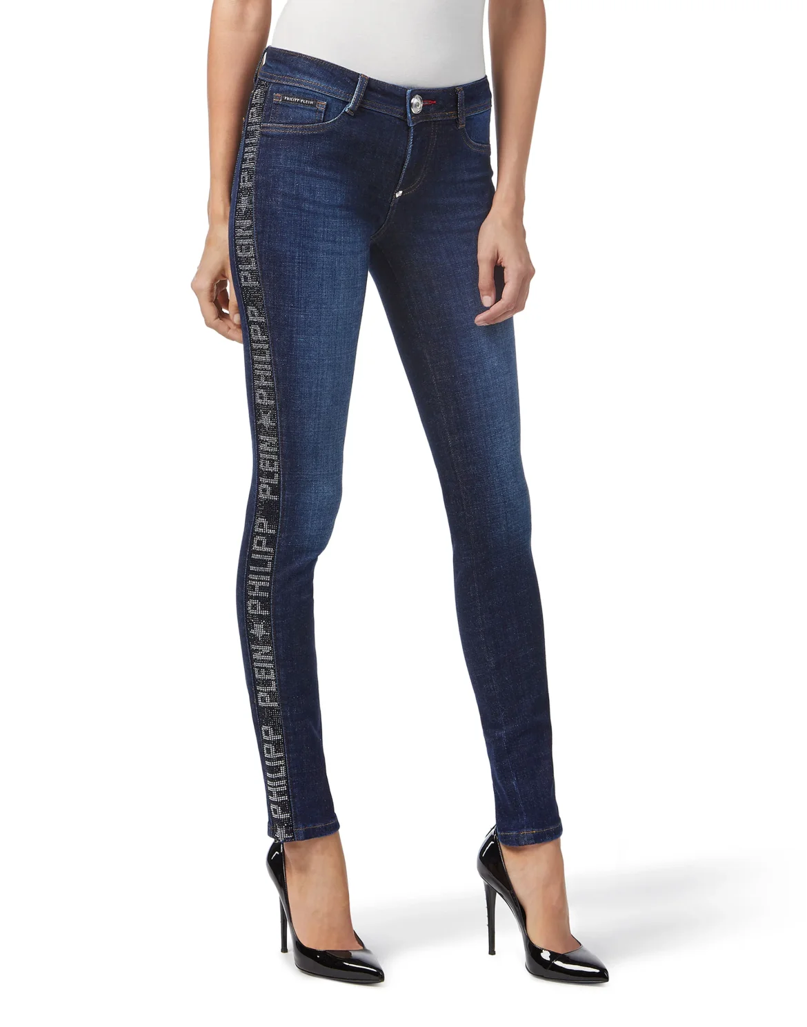 Jeggins "Philipp Plein Star", цвет: Синий