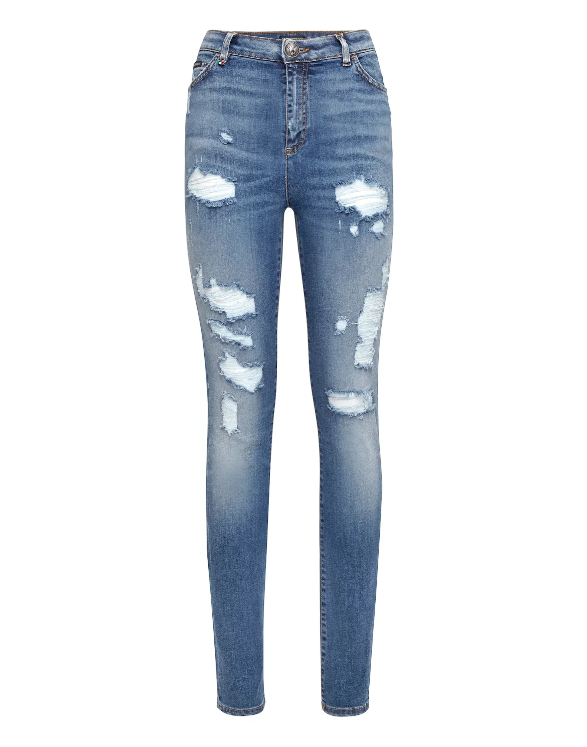 High Waist Slim Fit "Fly", цвет: Синий