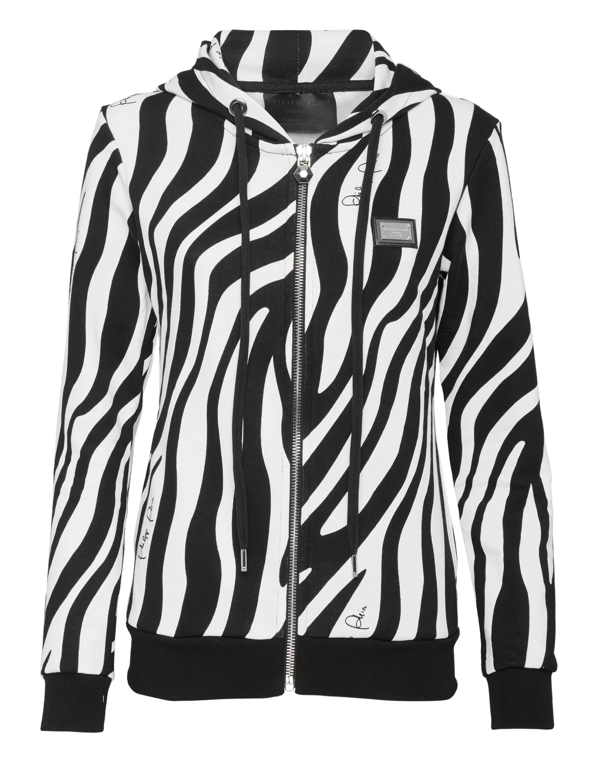 Hoodie Sweatjacket Zebra, цвет: Черный