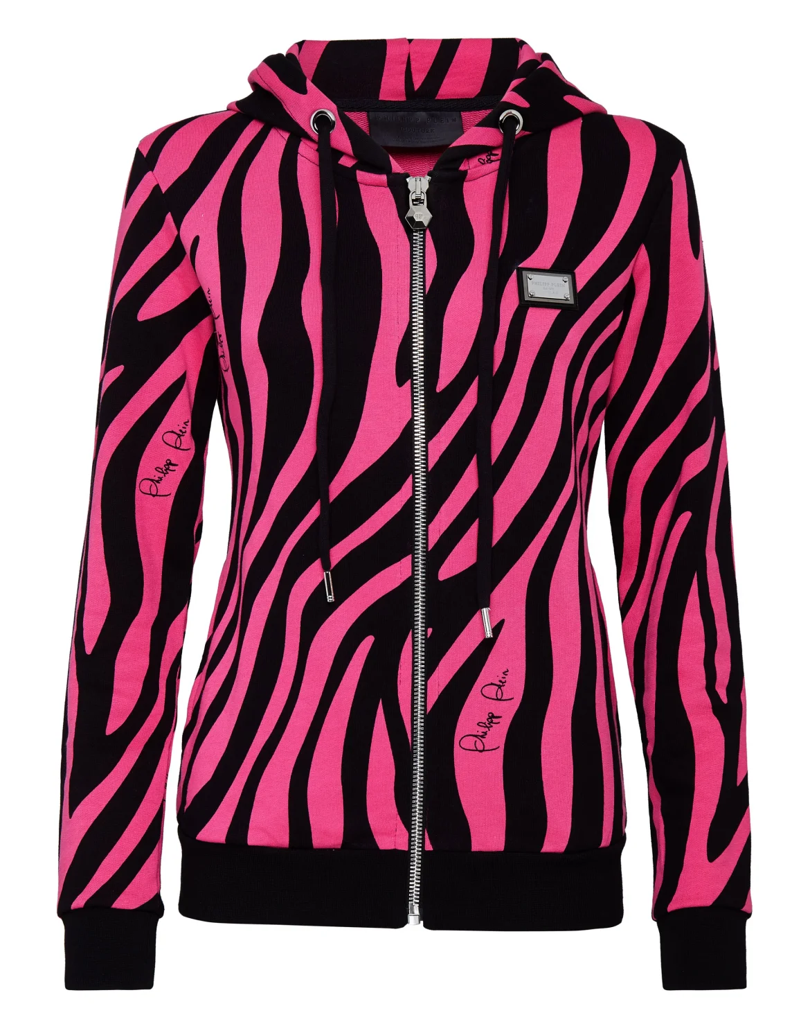 Hoodie Sweatjacket Zebra, цвет: Черный