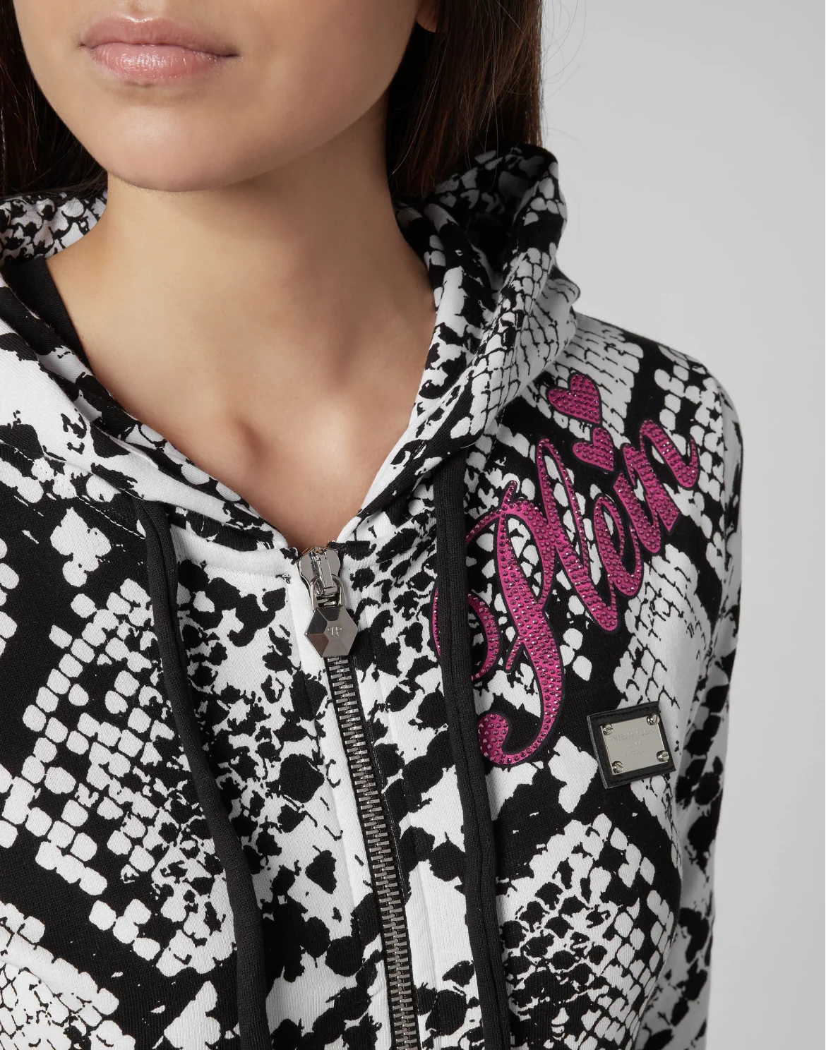 Hoodie Sweatjacket Python, цвет: Черный