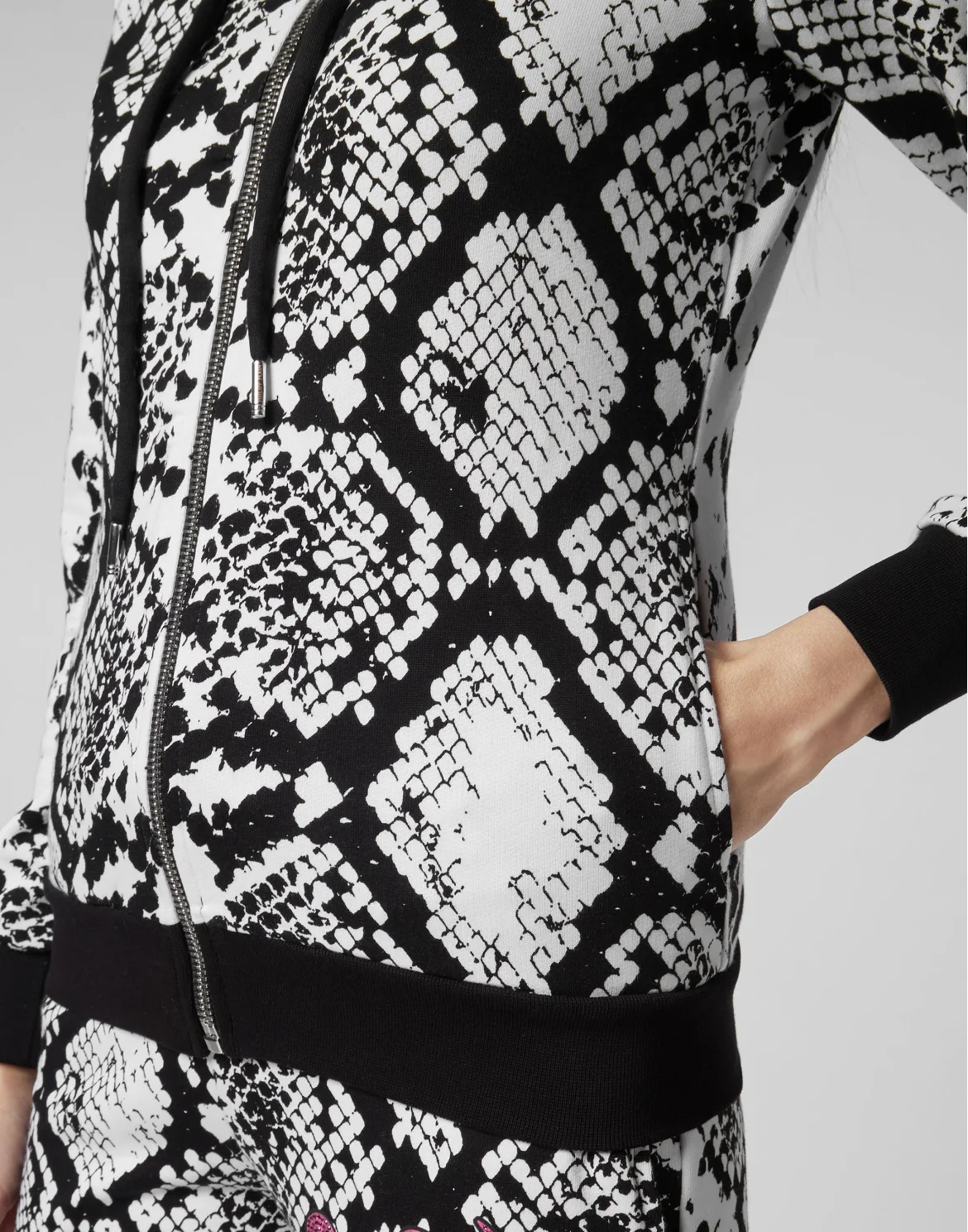 Hoodie Sweatjacket Python, цвет: Черный