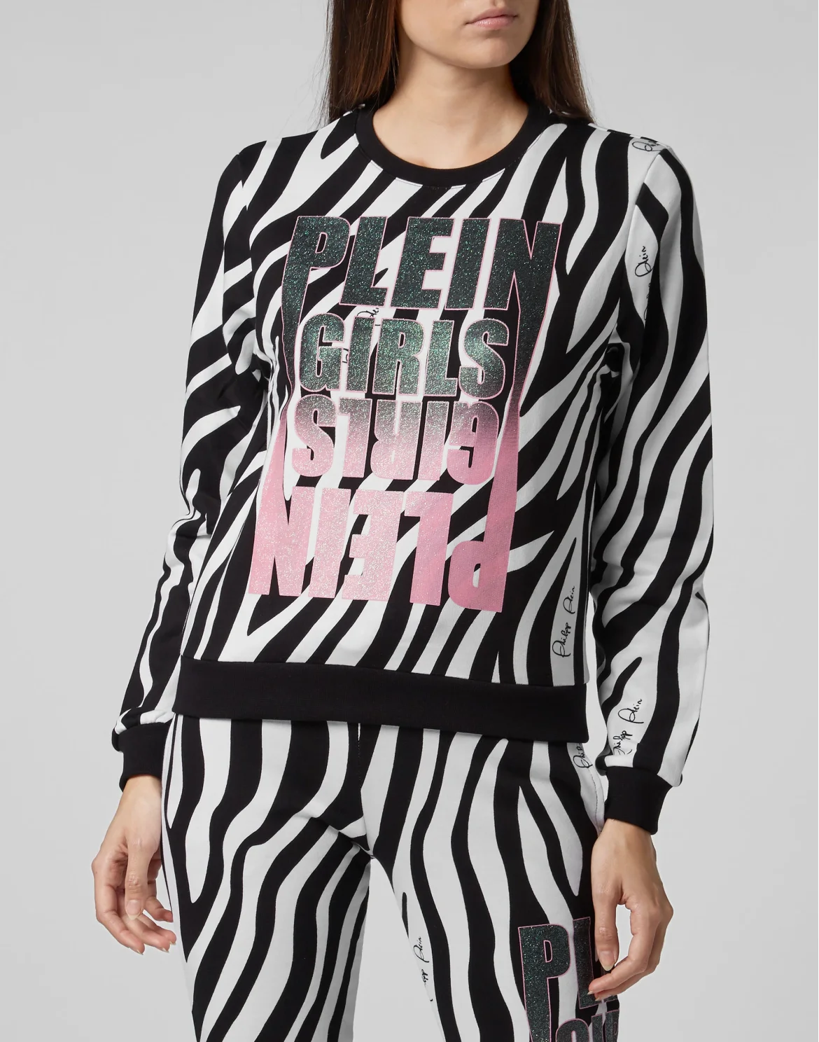 Sweatshirt LS Zebra, цвет: Черный