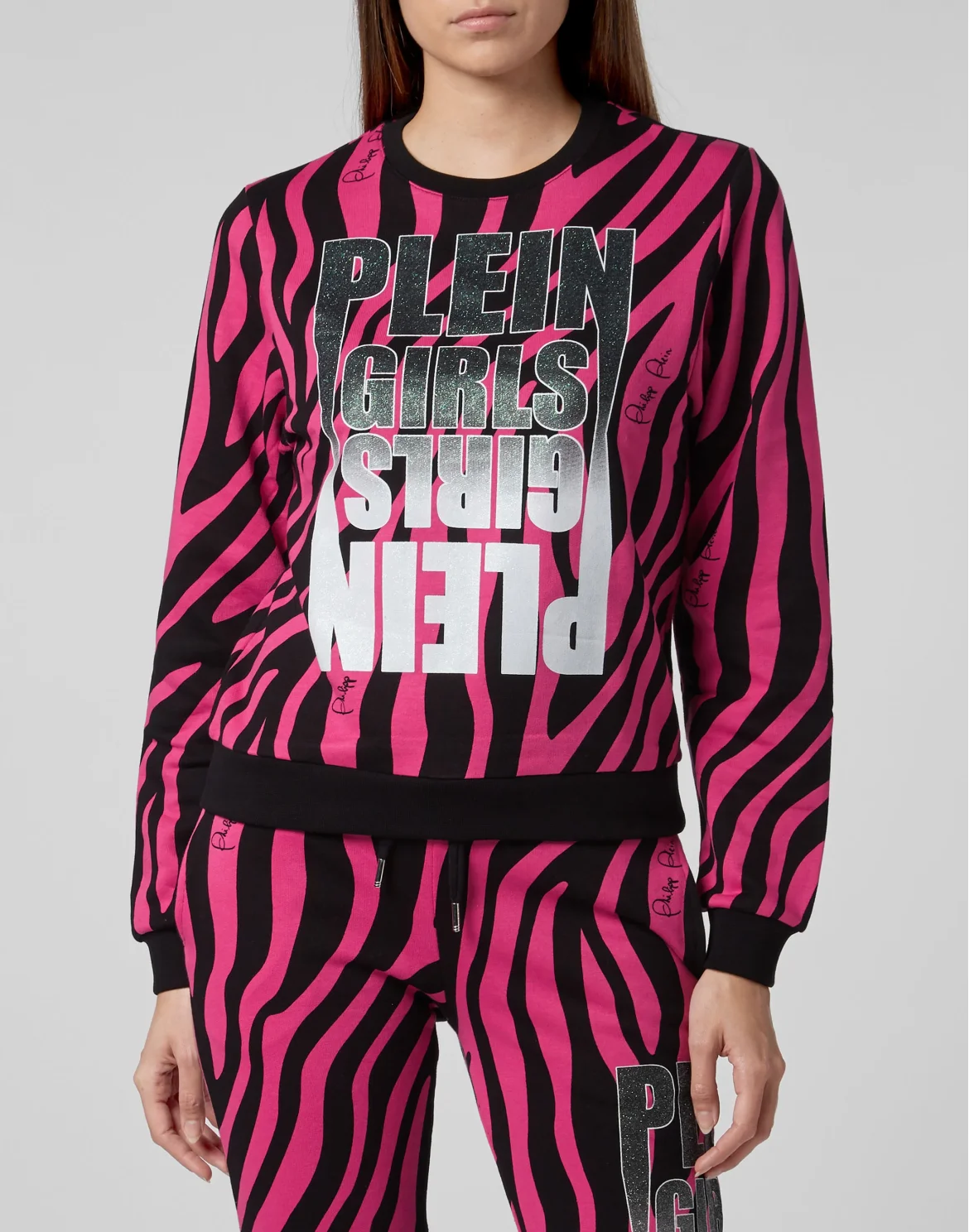 Sweatshirt LS Zebra, цвет: Черный