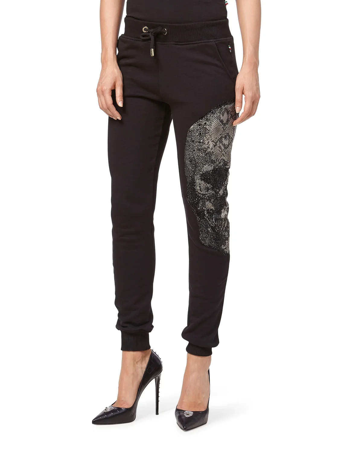 Jogging Trousers "Shiny Skull", цвет: Черный
