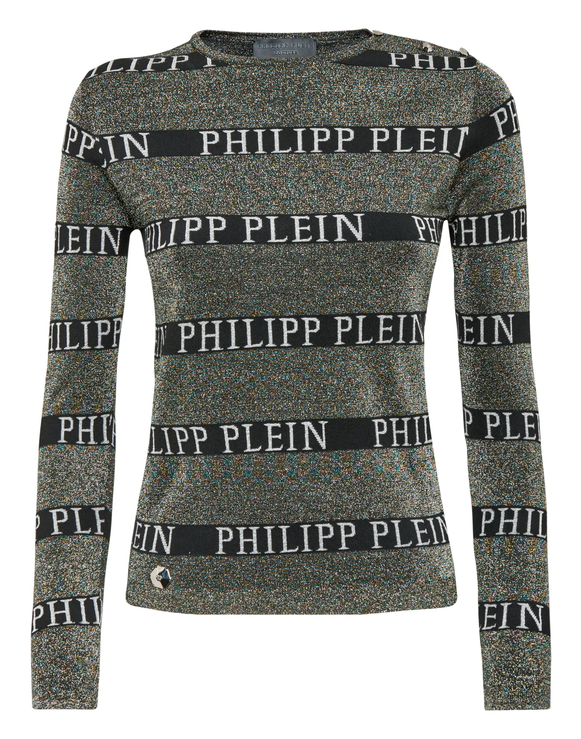 PULLOVER ROUND NECK LS "Shining Stripes", цвет: Мультиколор