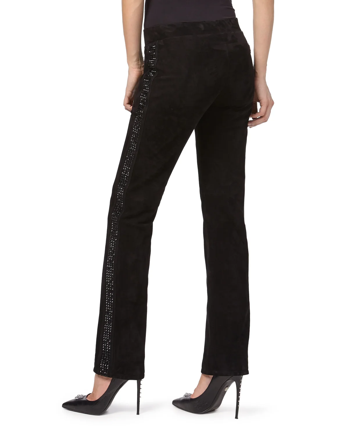 Leather Jogging Trousers "Too Good", цвет: Черный