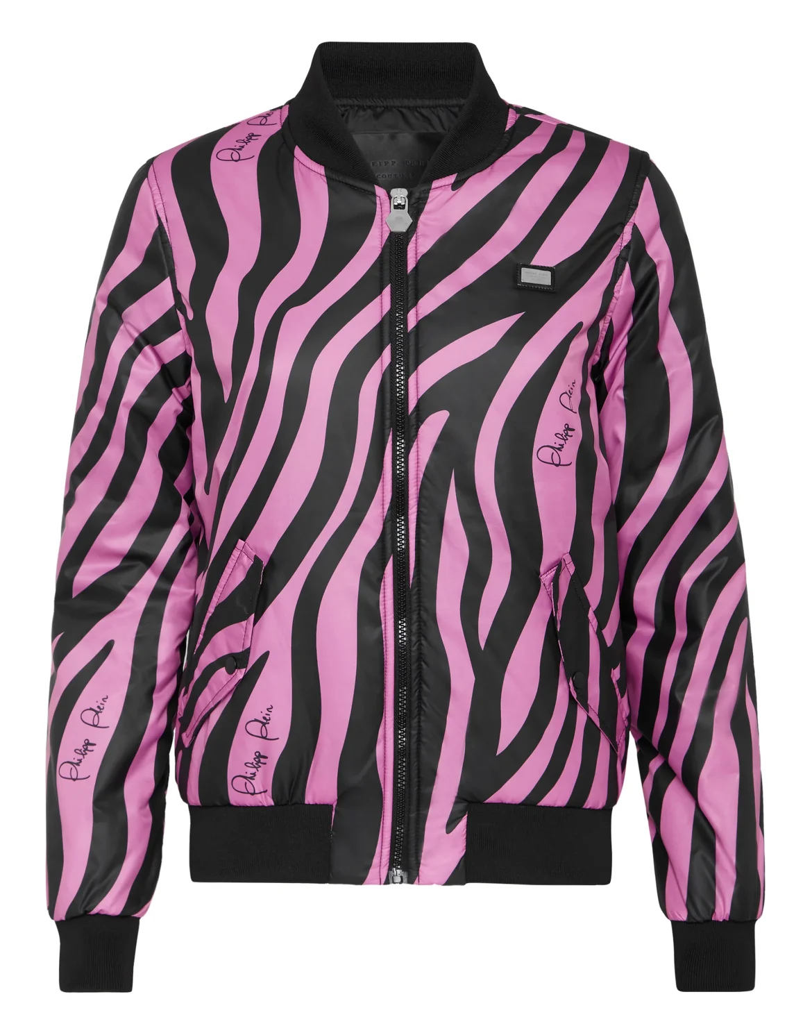 Nylon Bomber Zebra, цвет: Черный