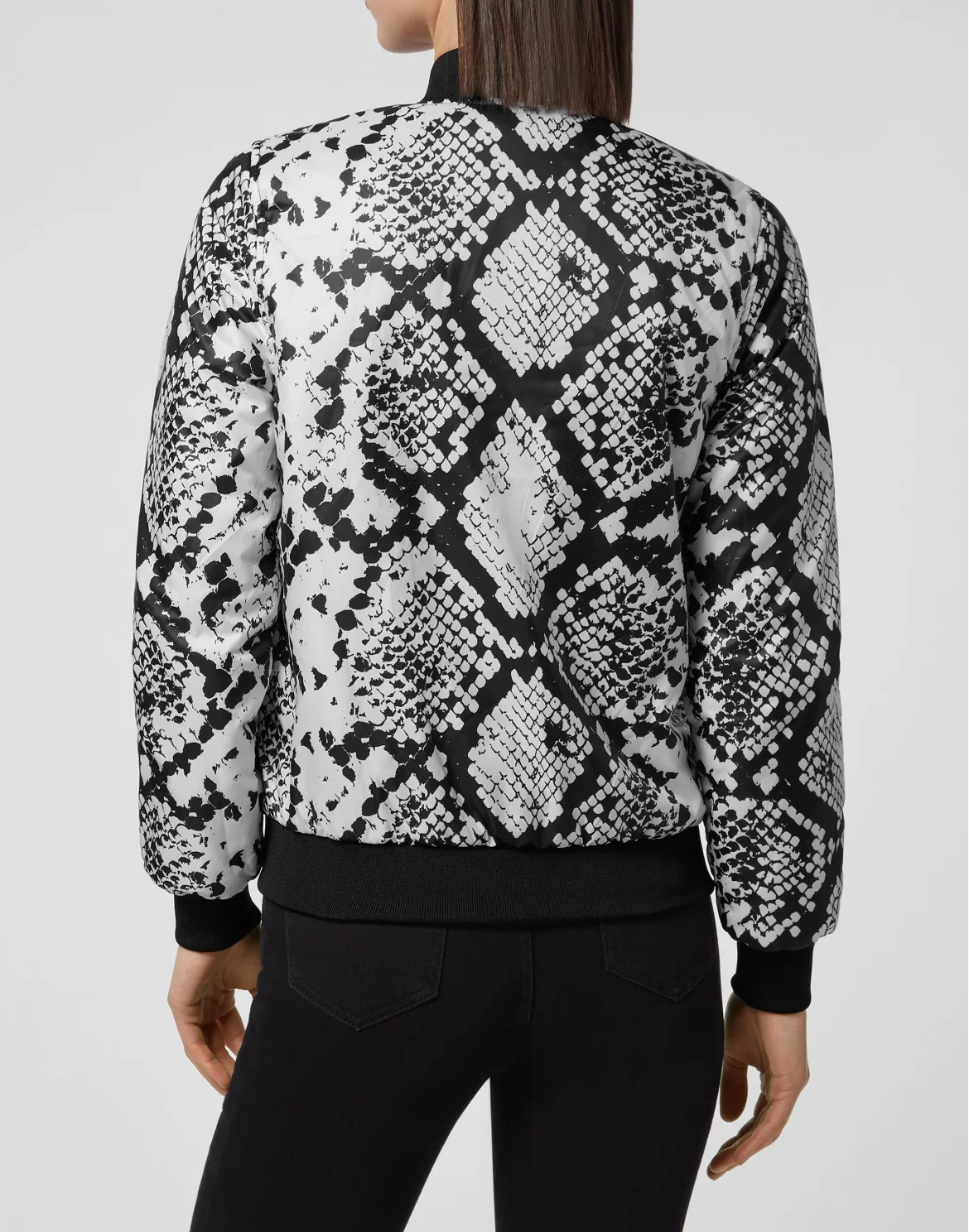 Nylon Bomber Python, цвет: Черный