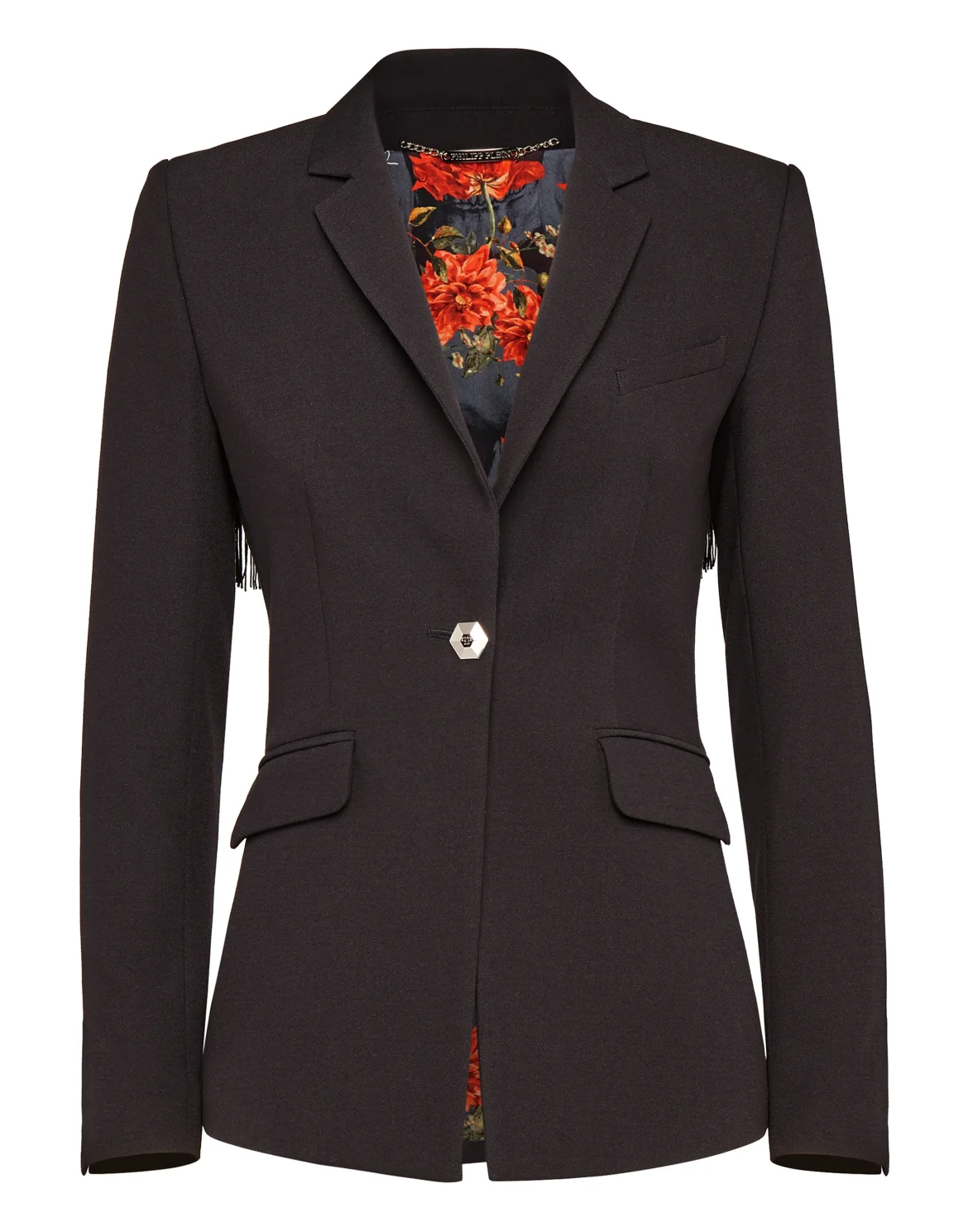 Blazer "Red Flowers", цвет: Черный