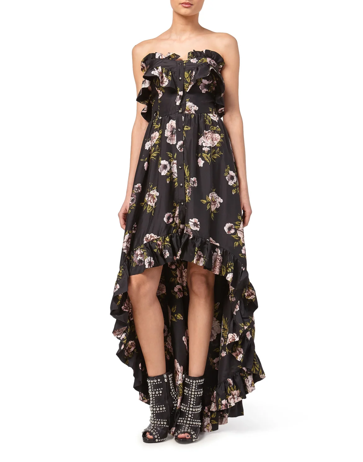 Long Dress "Full Of Flower", цвет: Черный