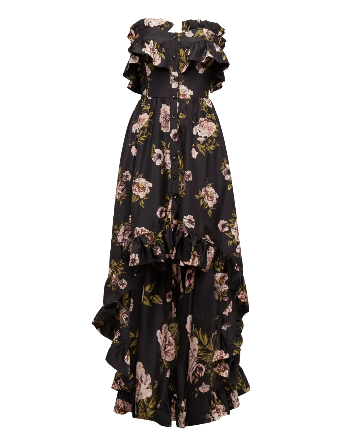Long Dress "Full Of Flower", цвет: Черный