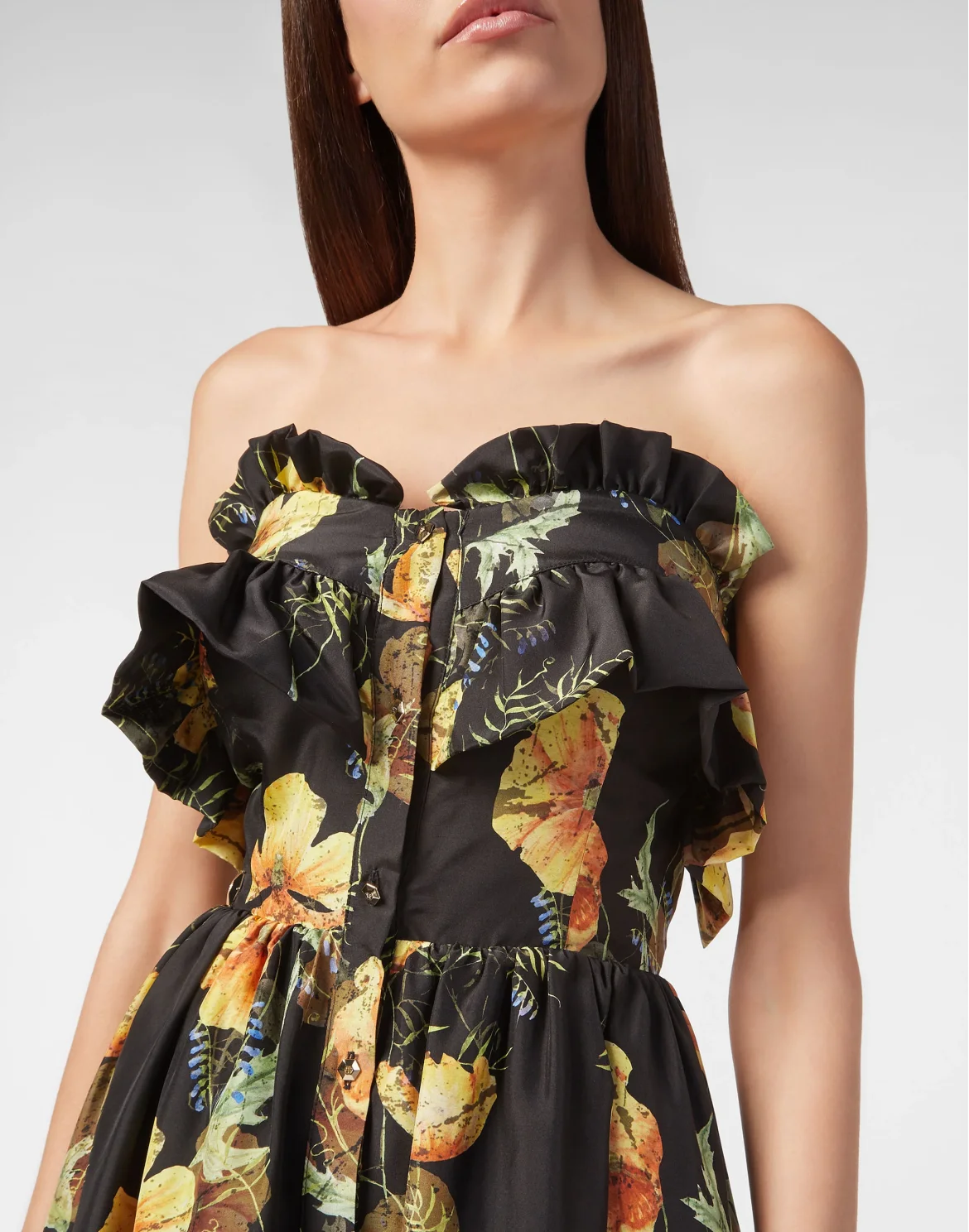 Long Dress "Full Of Flower", цвет: Черный
