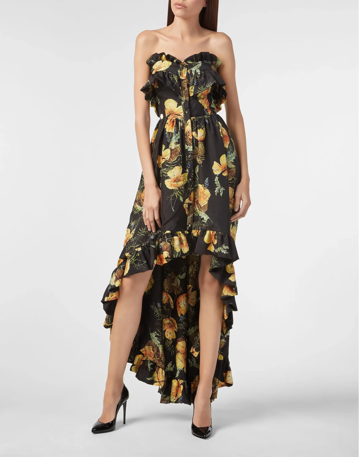 Long Dress "Full Of Flower", цвет: Черный