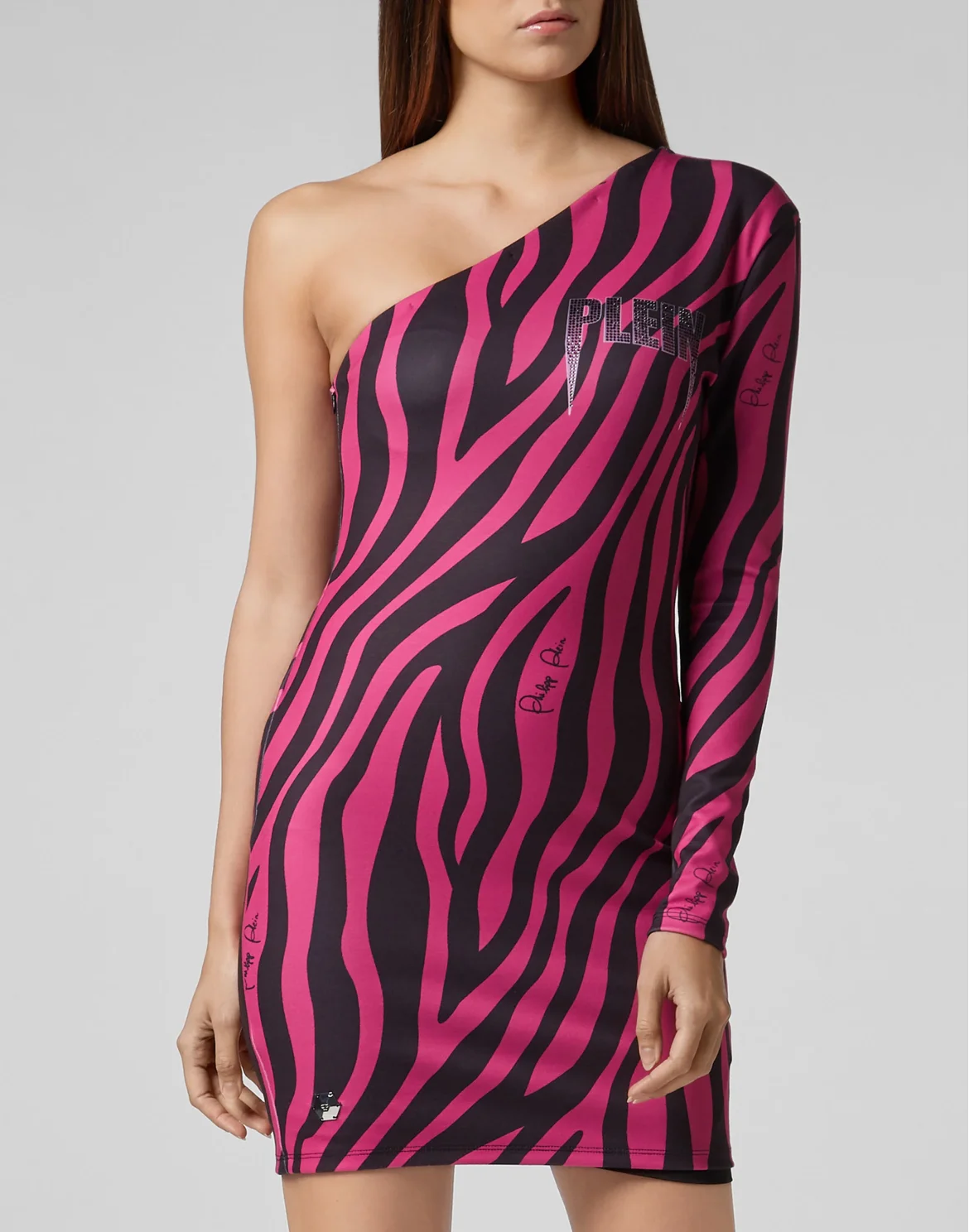 Short Dress Zebra, цвет: Черный