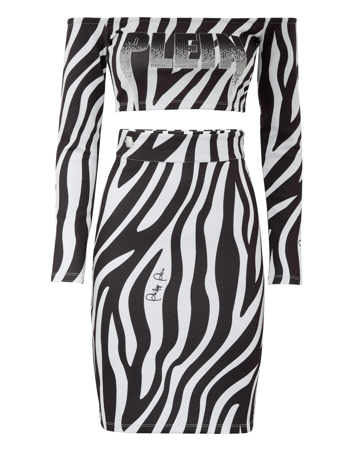 Top/Skirt Zebra, цвет: Черный