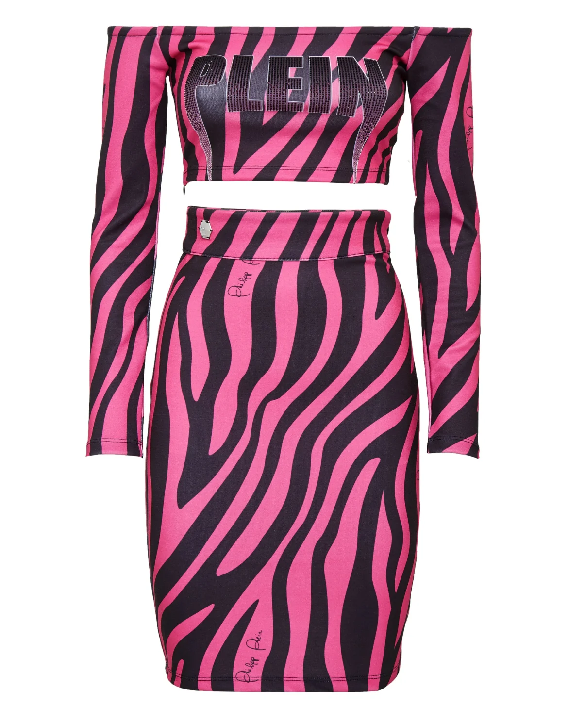 Top/Skirt Zebra, цвет: Черный
