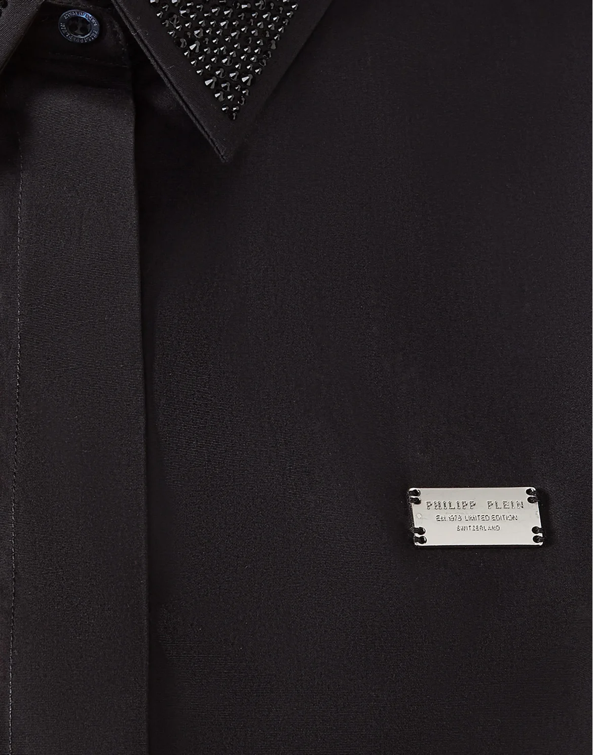 Shirt "Strass And Studs" - Basic fit, цвет: Черный