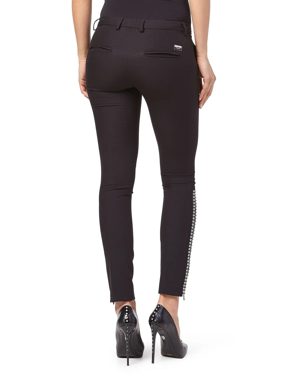 High Waist "Line Studs", цвет: Черный