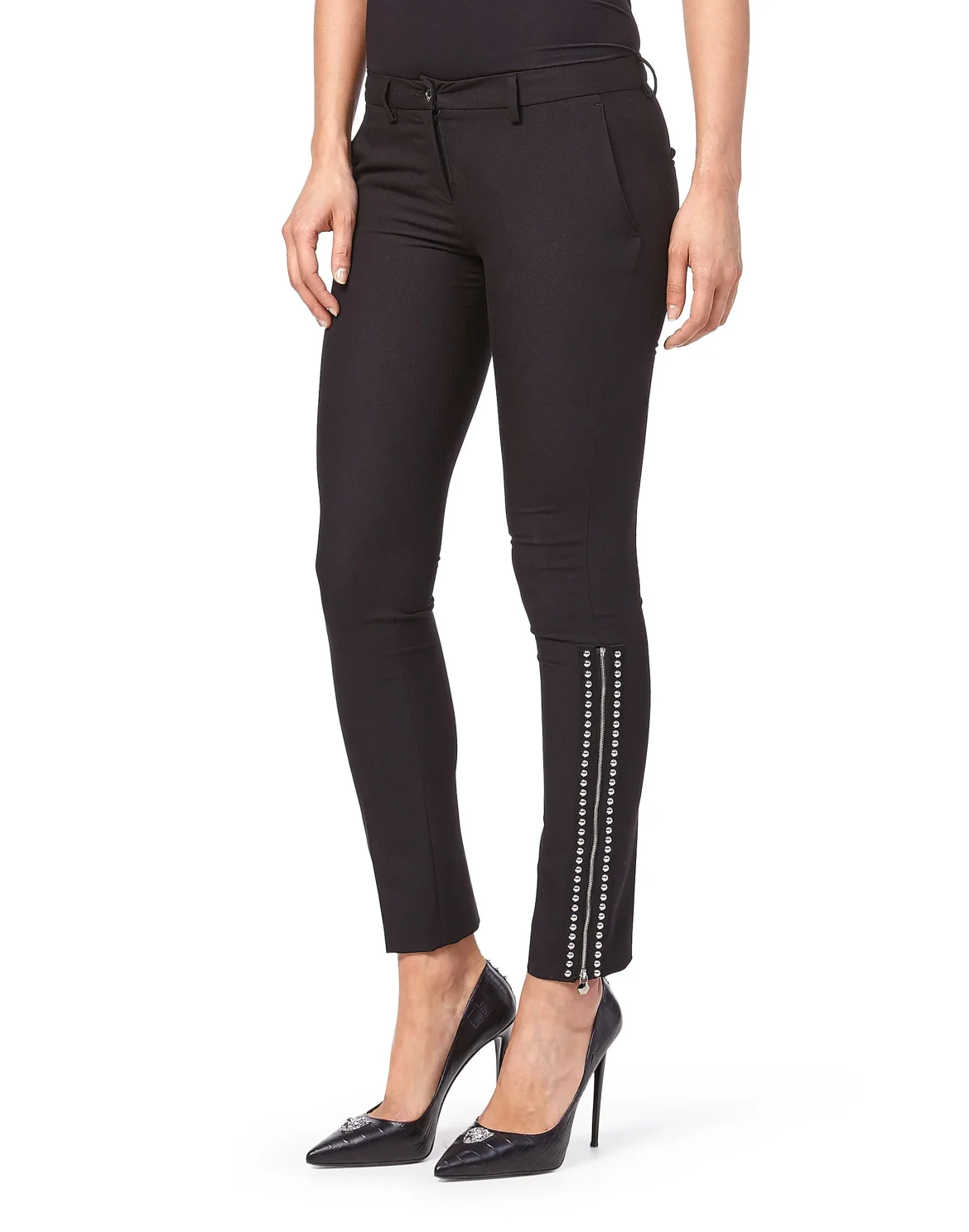 High Waist "Line Studs", цвет: Черный