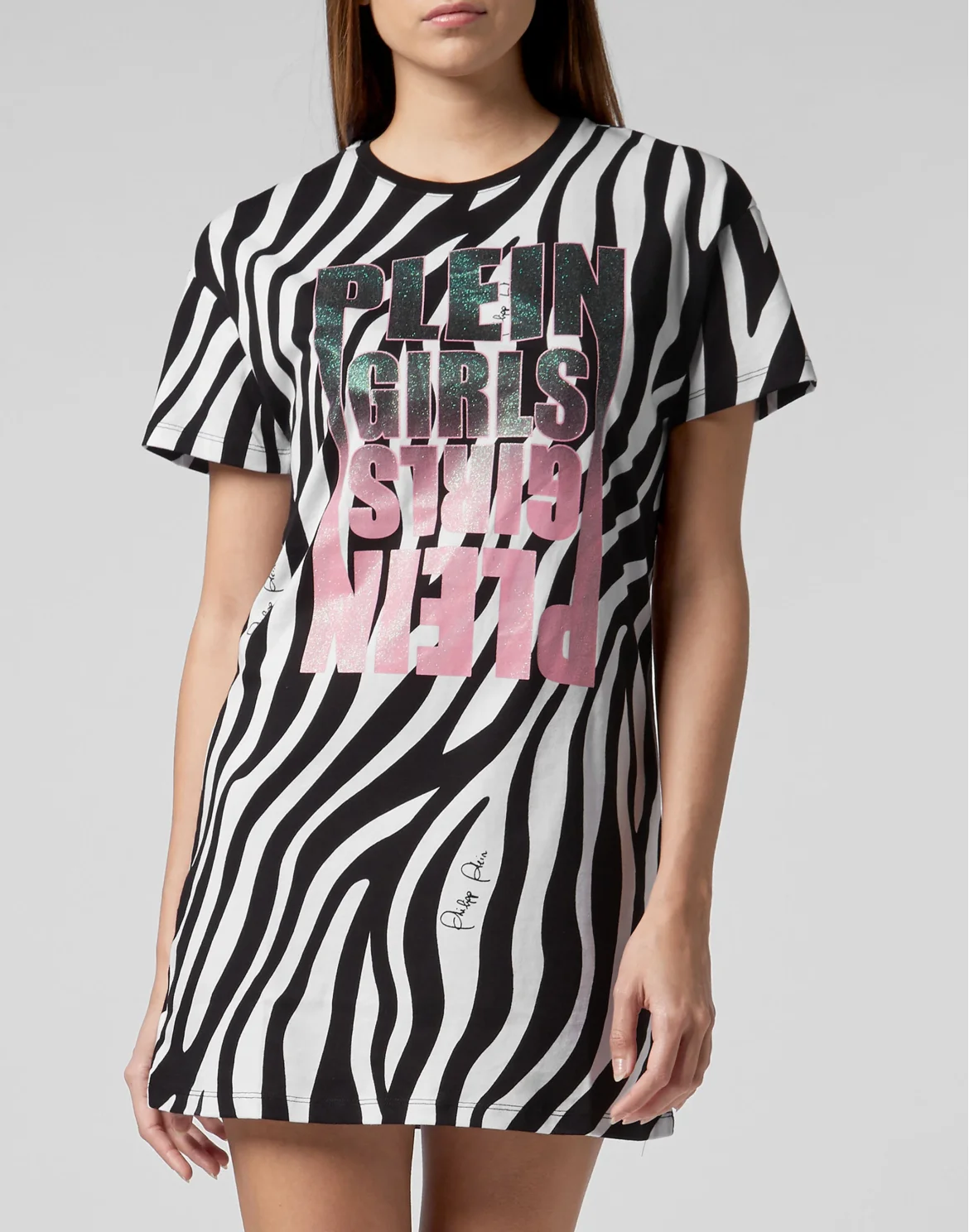 T-Shirt Short Dresses Zebra, цвет: Черный