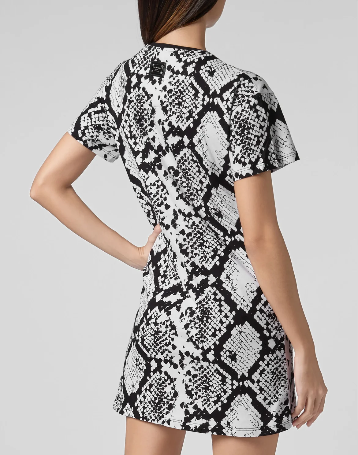 T-Shirt Short Dresses Python, цвет: Черный